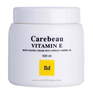 Kem dưỡng da toàn thân Vitamin E Carebeau màu trắng 500ml Thái Lan