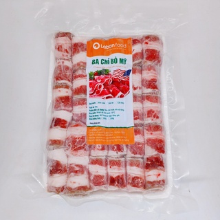[GIAO HỎA TỐC ĐÀ NẴNG 2H] - Ba chỉ bò Mỹ bào cuộn 500g