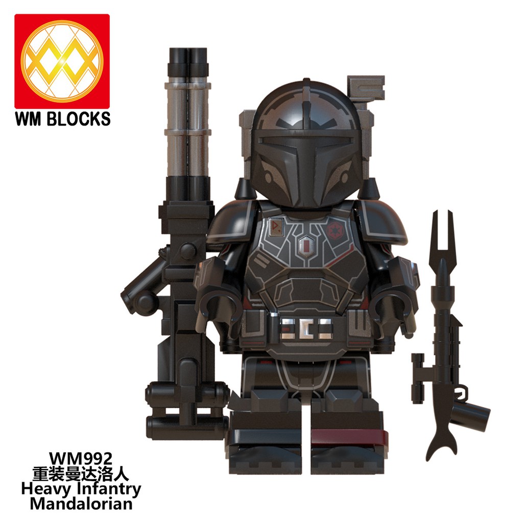 Minifigures Các Mẫu Nhân Vật Trong Star Wars Đội Quân Mandolarian Trang Bị Siêu Khủng WM6094