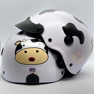 NÓN BẢO HIỂM BÒ SỮA