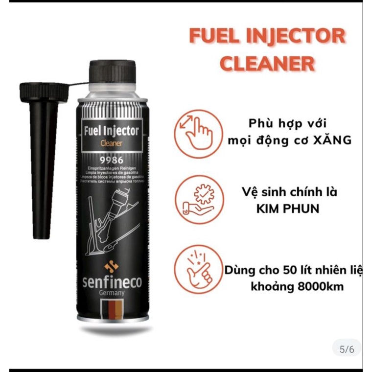Phụ Gia Súc Béc, Vệ Sinh Kim Phun Xăng - Senfineco Fuel Injection Cleaner 9986 [300ML]