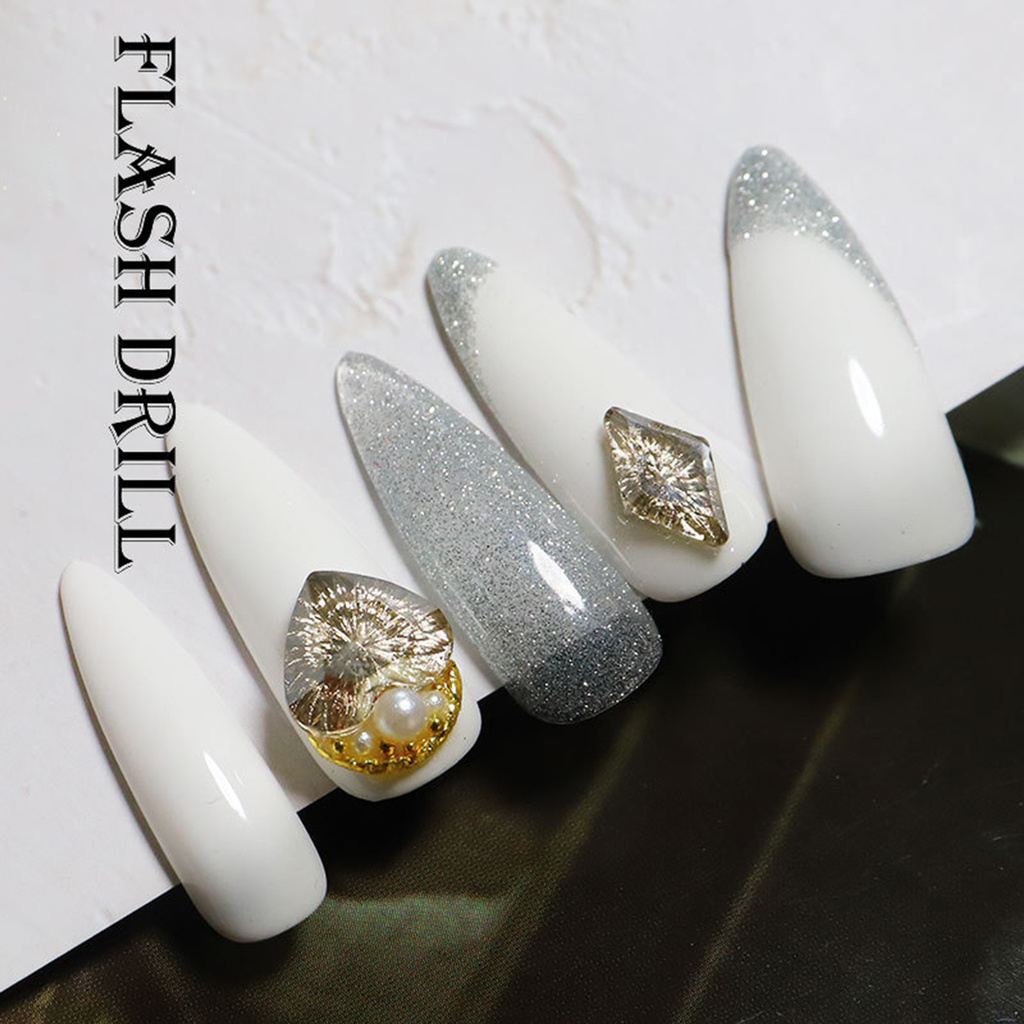 [Hàng mới về] Hộp Kim Sa Trang Trí Móng Tay Nghệ Thuật Lấp Lánh Nhiều Hình Dáng Tùy Chọn