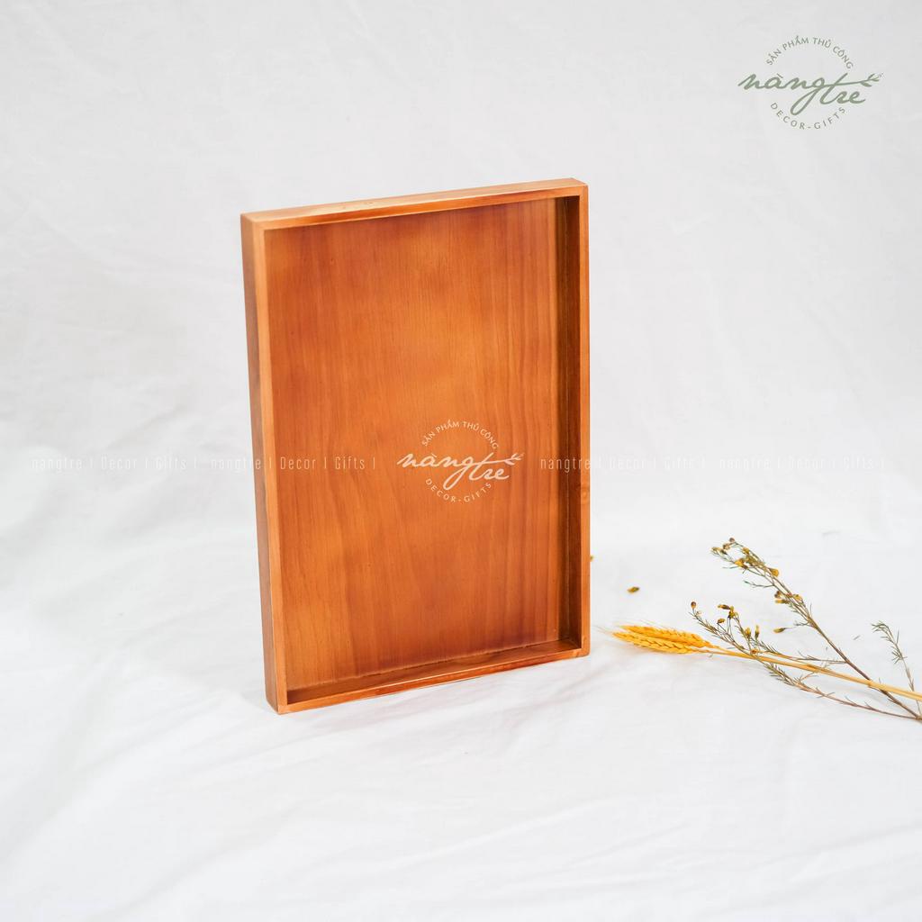 Khay gỗ chữ nhật đa năng