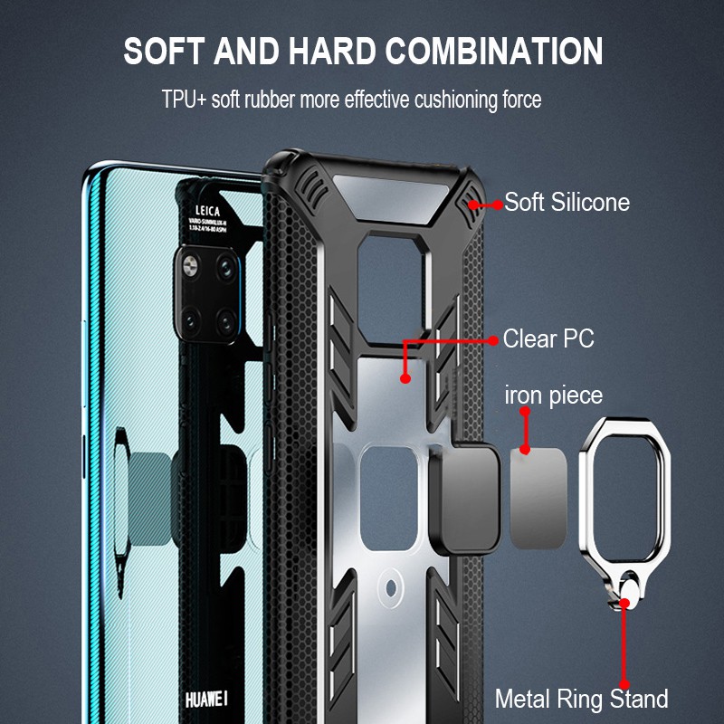 Ốp điện thoại chống sốc cho Huawei Mate 20 Pro Mate20 X Honor 8X Y7 Pro 2019 Y9 2019
