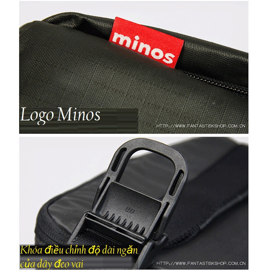 Túi đựng máy ảnh Minos vải chống thấm.