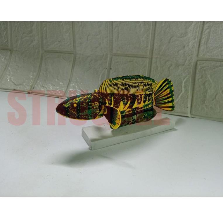 (Bảo Vệ Nilgq) Búp Bê Trang Trí Hồ Cá Chống Bể Cá Nước Màu Vàng MARU Đỏ Có Thể Vệ Sinh Được