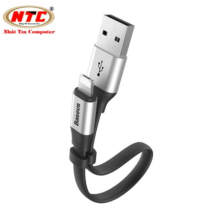 Cáp sạc đa năng Baseus 1 đầu cắm 2 chân Lightning &amp; MicroUSB - dài 23cm