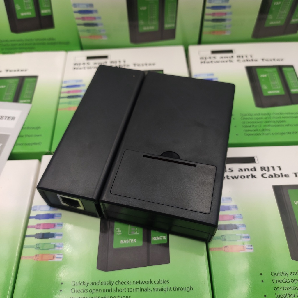 Hộp Test Cáp Mạng  Rj45 Kèm Pin