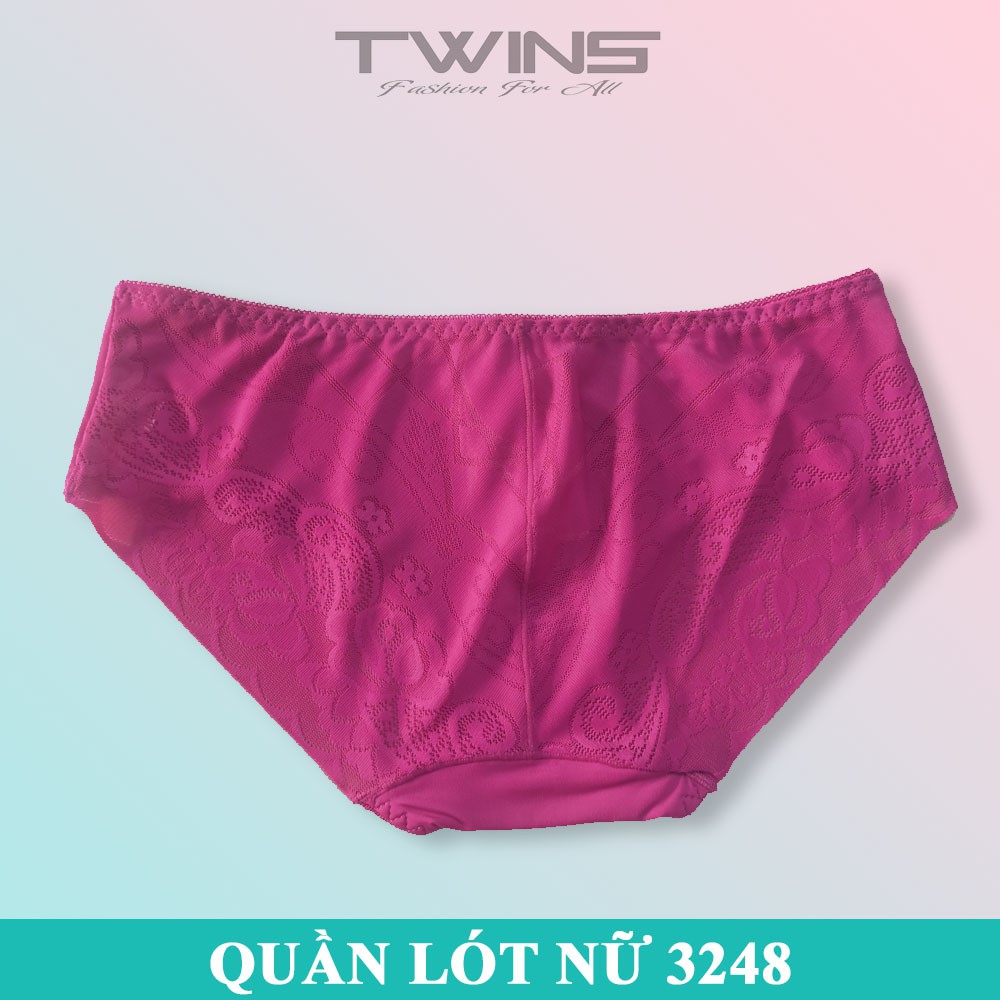 Quần lót nữ thun lạnh phối ren cao cấp Thịnh Phát 3248 chất mềm mịn thoáng mát không lộ đường may size dưới 60kg