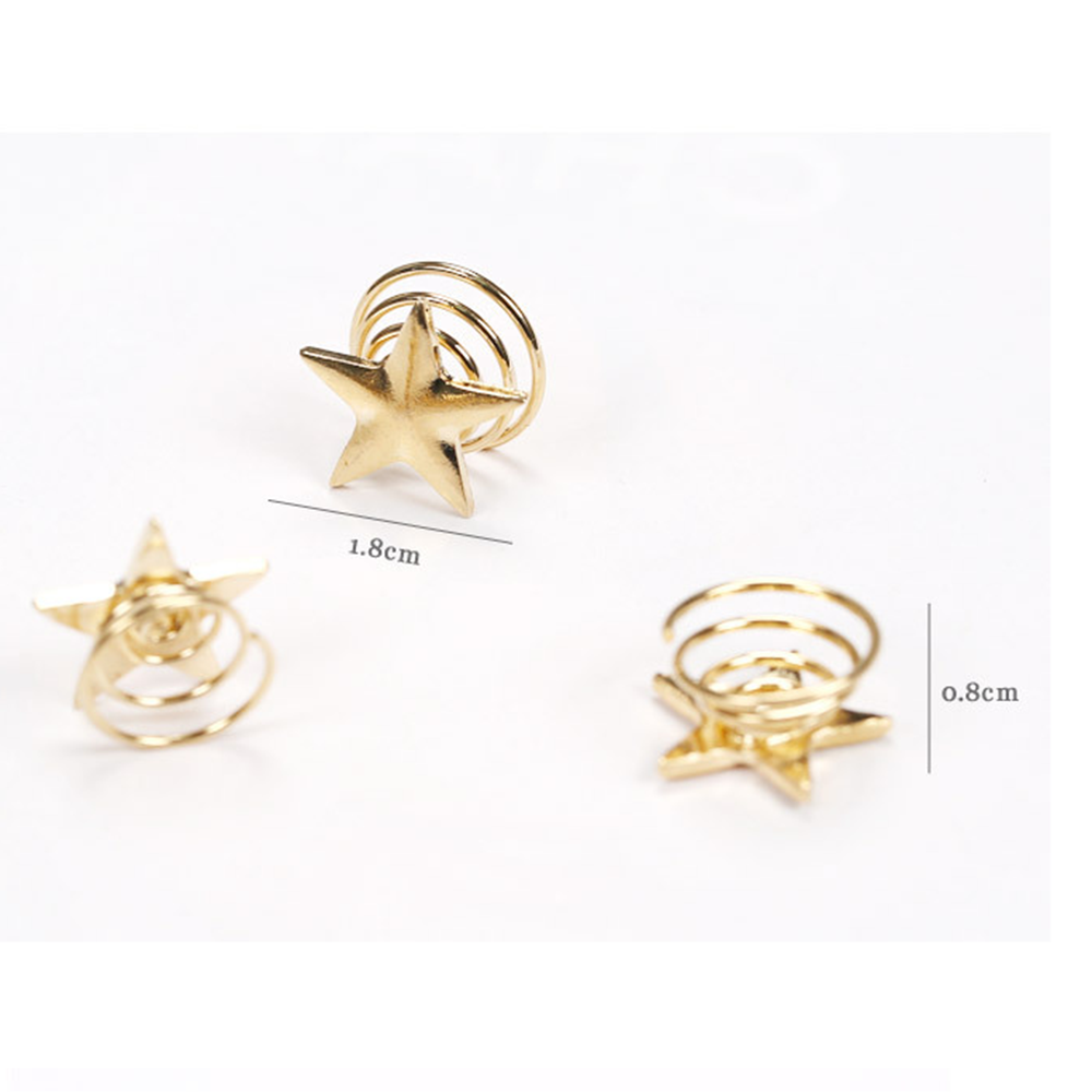 Bộ 5 Kẹp Tóc Hình Ngôi Sao Lãng Mạn (5 Cái)