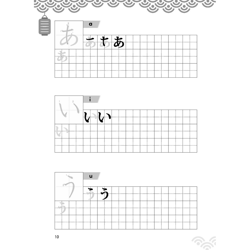 Sách tiếng Nhật - Tập viết tiếng Nhật: Bảng chữ cái Hiragana