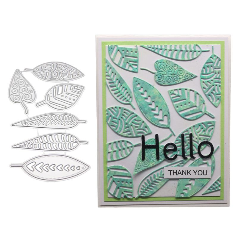 Khuôn Cắt Giấy Kim Loại Hình Lá Cây