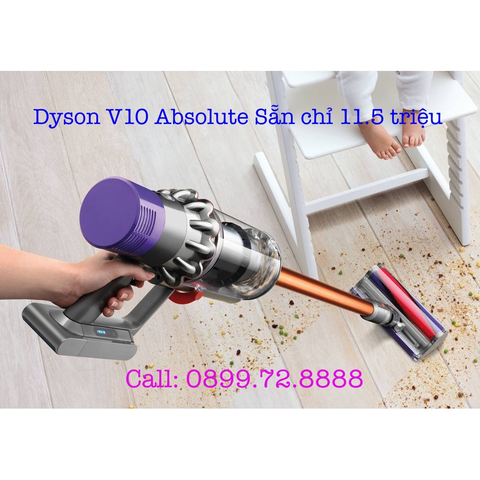 Máy Hút Bụi Không Dây Dyson V10 Absolute - Bảo Hành 24 Tháng | BigBuy360 - bigbuy360.vn
