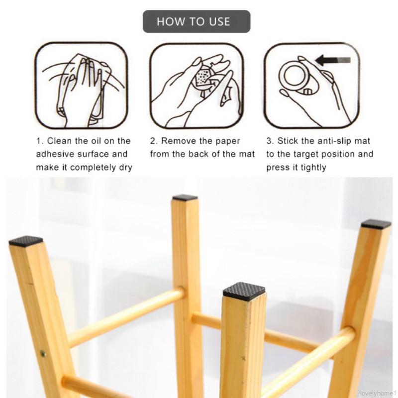 Bộ miếng dán lót chân bàn ghế chống trượt tiện dụng