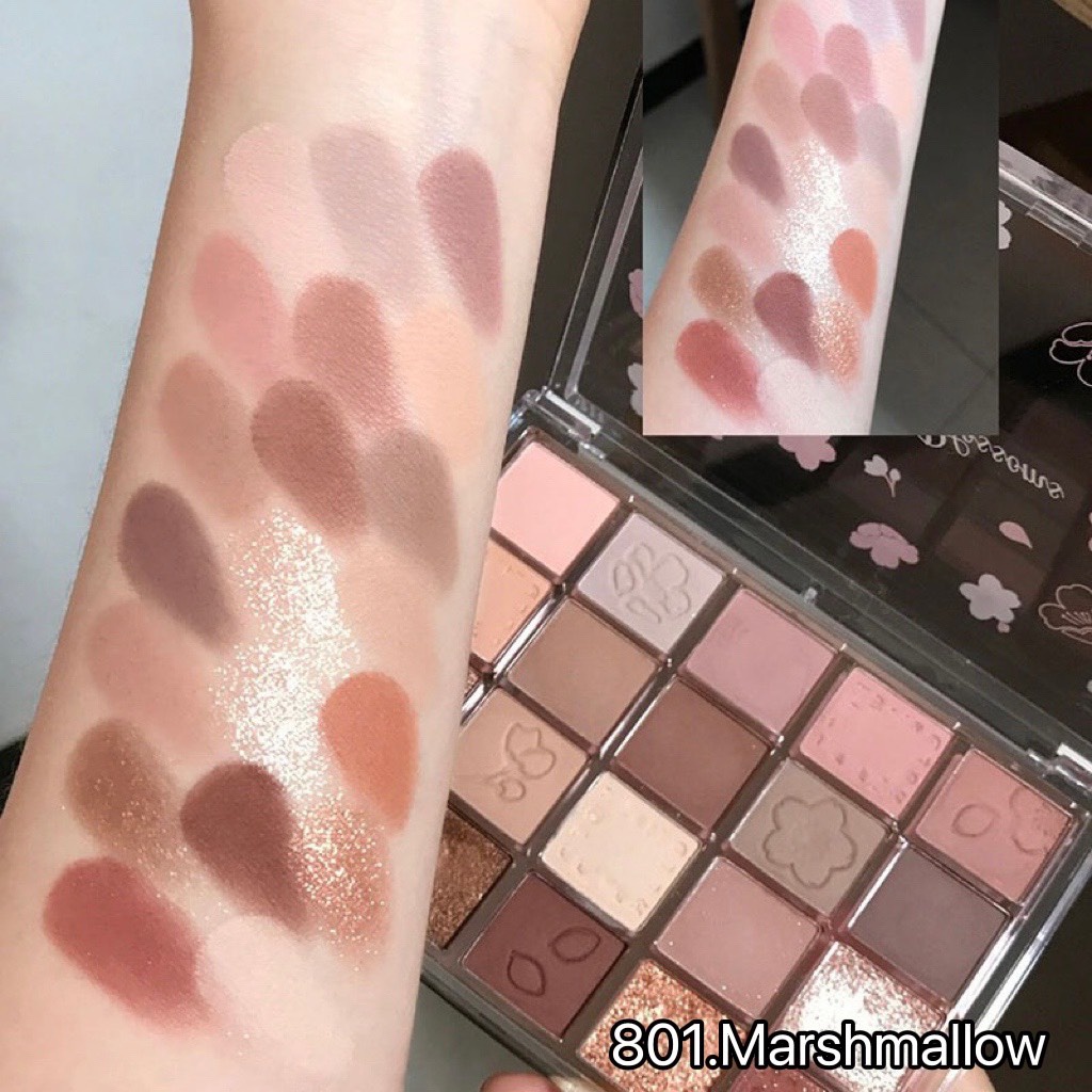 Bảng phấn mắt 20 ô màu HOLD LIVE DIKALU Evening Sakura Dance Eyeshadow Palette Holdlive DIKA10 HLIV84 HL548