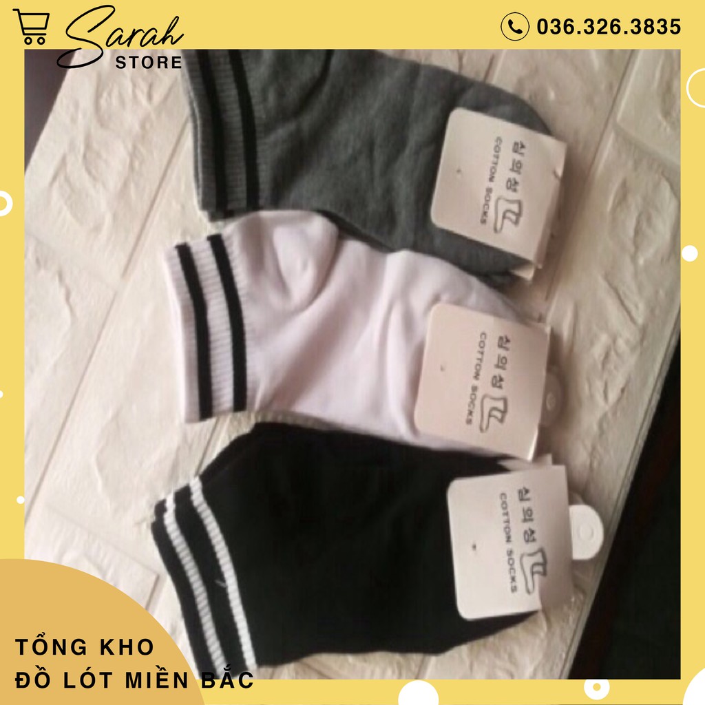 Set 10 Đôi Tất Kẻ Hàn Quốc