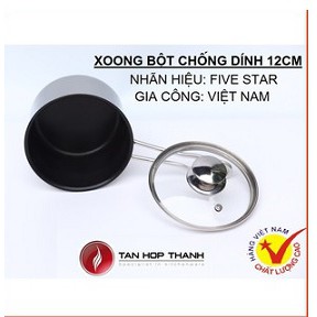 NỒI QUÁNH BỘT INOX FIVESTAR 3 ĐÁY CHỐNG DÍNH 12CM