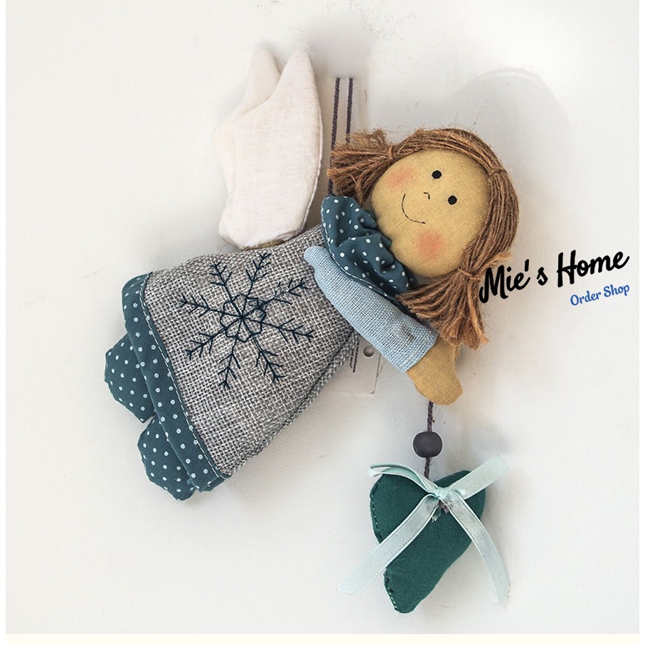 Bộ Kit tự thêu DIY búp bê Happy - thú nhồi bông tự làm, búp bê hộ mệnh - Handmade MIE Shop