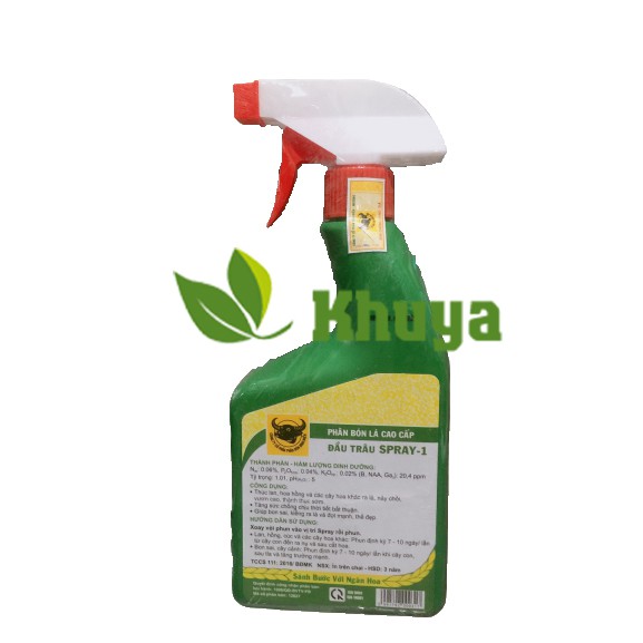 Phân bón lá Đầu Trâu Spray 1 2 3 500ml BA GIAI ĐOẠN