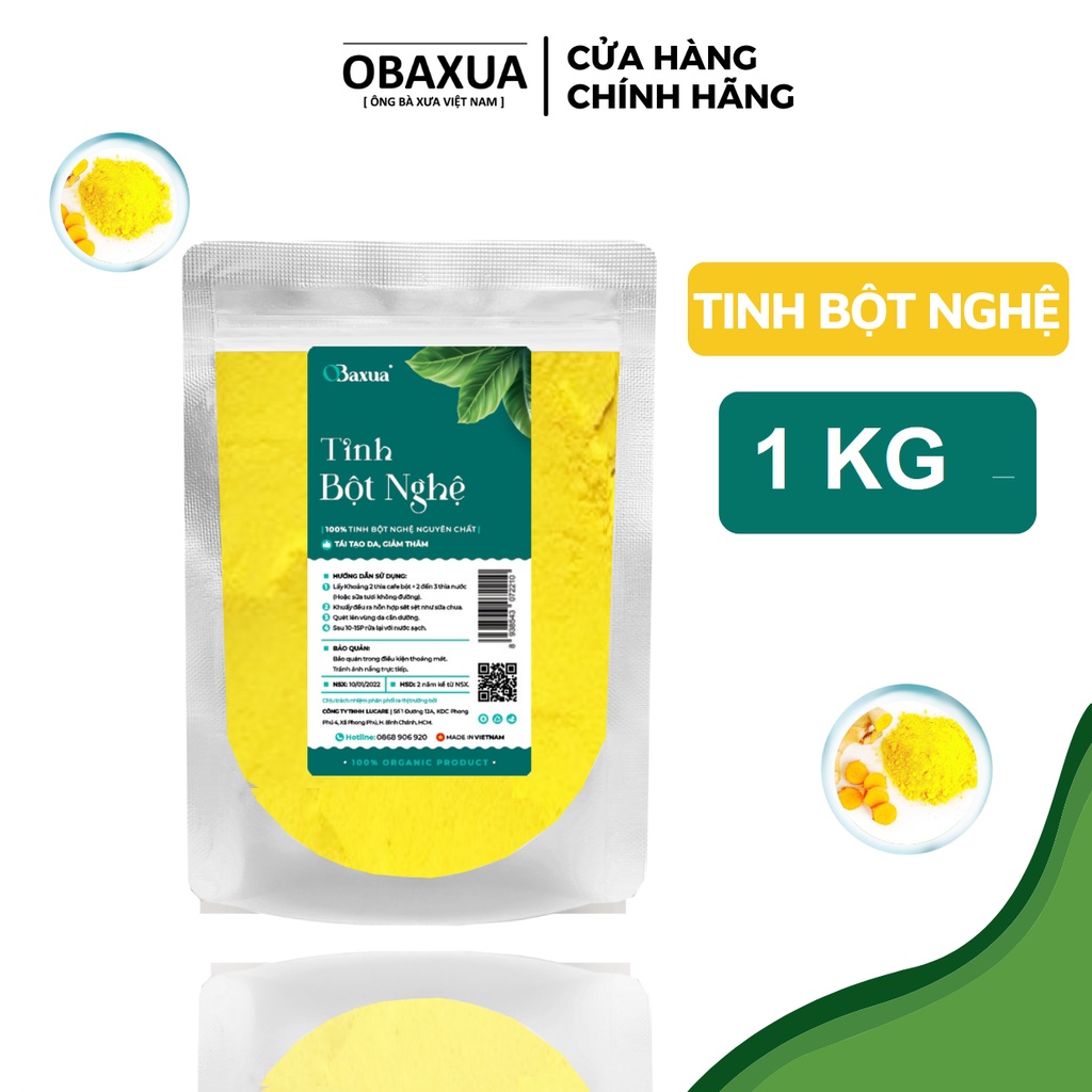 Tinh bột nghệ vàng [ 1KG ] nguyên chất