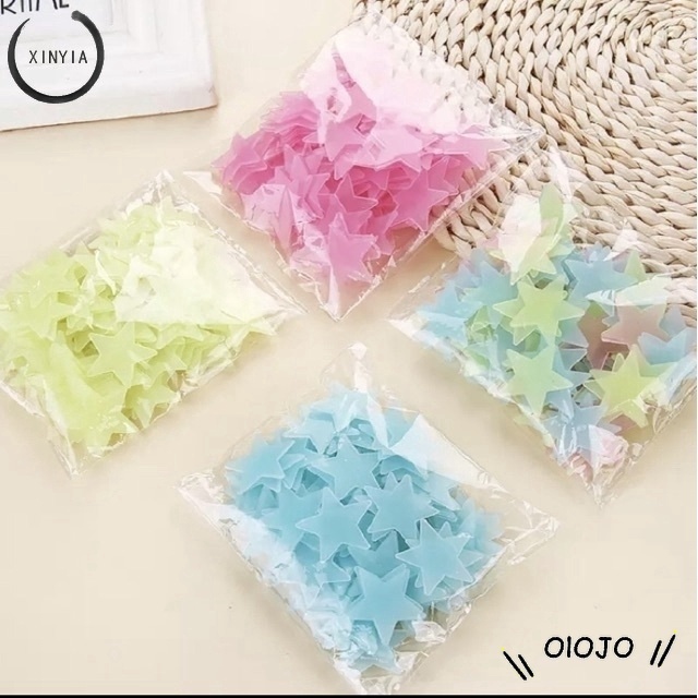 50 ngôi sao dạ quang dán tường trang trí