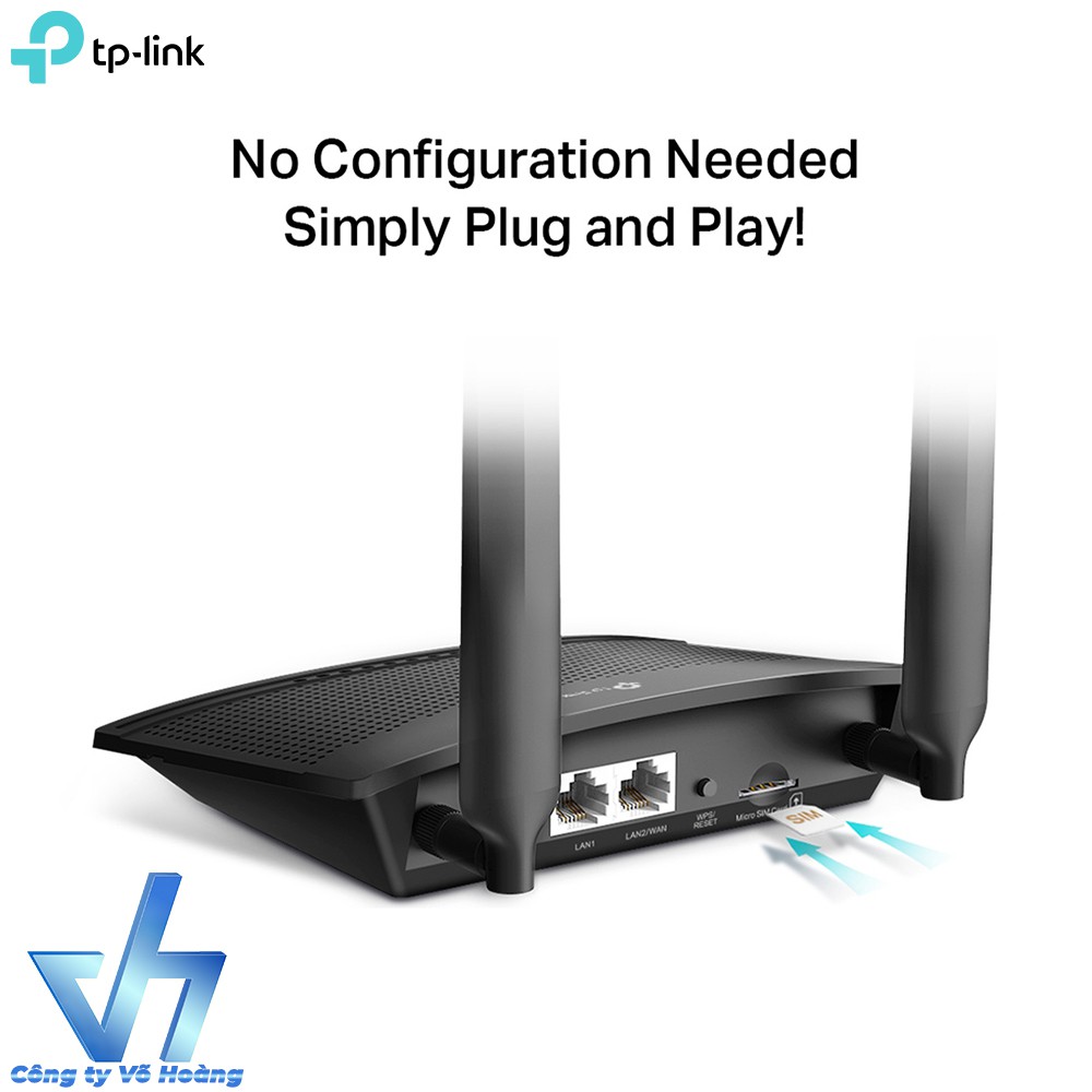 Router Wifi lắp sim 4G TP-Link MR100 - 4G LTE Chuẩn N Tốc độ cao 300 Mbps