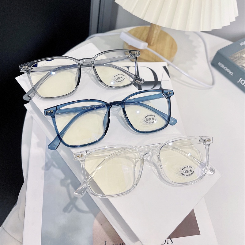 Mắt Kính TR90 Chống Ánh Sáng Xanh Hình Chữ Nhật Thời Trang Chất Lượng Cao