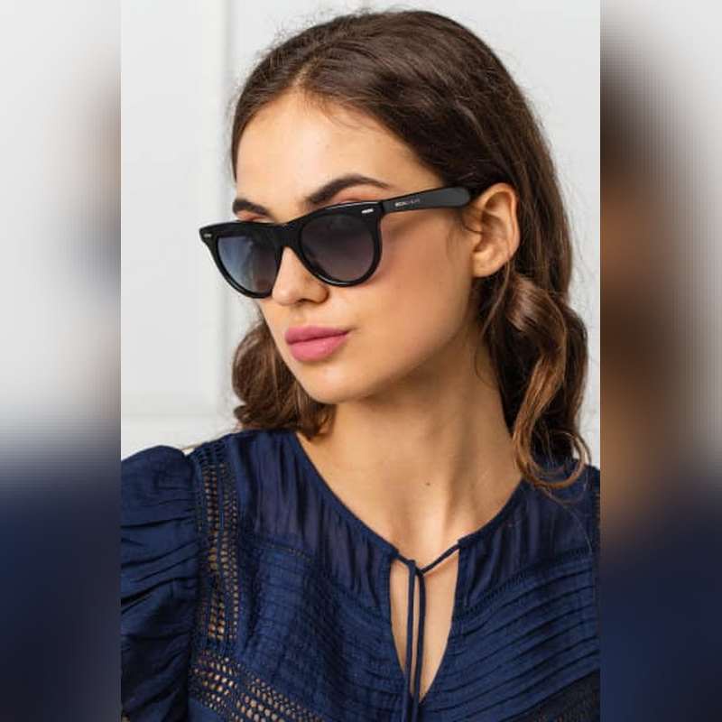 Kính Mát Michael Kors MK2074F 30054L Gọng đen mắt xanh highlight