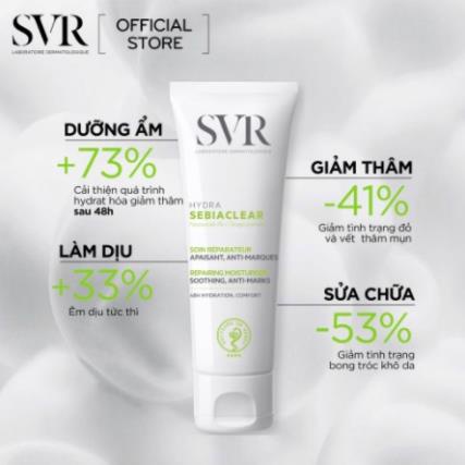 Kem dưỡng ẩm SVR Sebiaclear Hydra 40ml Chuyên phục hồi cho da dầu mụn