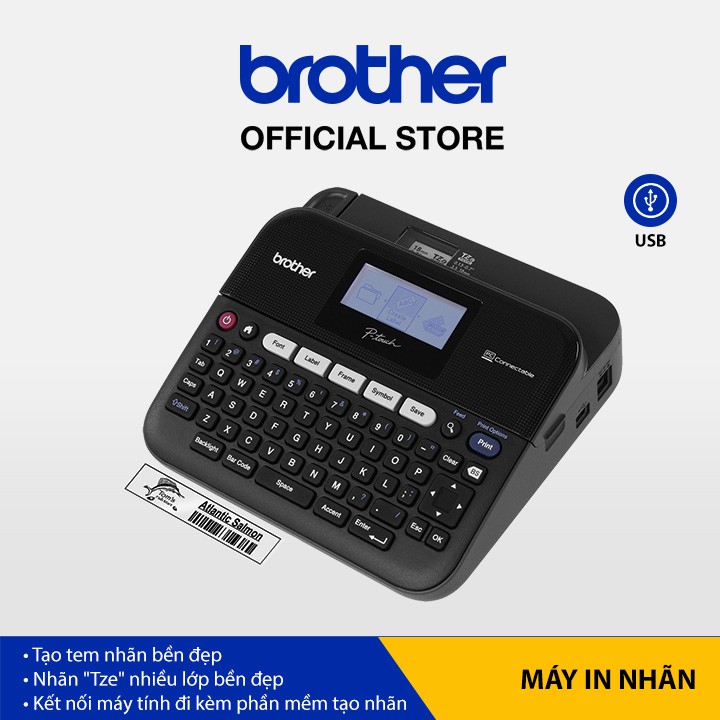 Máy in nhãn để bàn Brother PT-D450