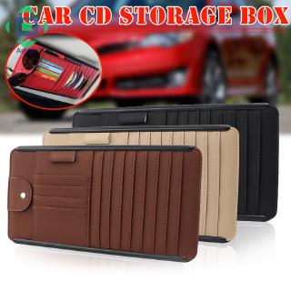 1 Hộp Đựng Đĩa Cd Gắn Xe Hơi Tiện Lợi