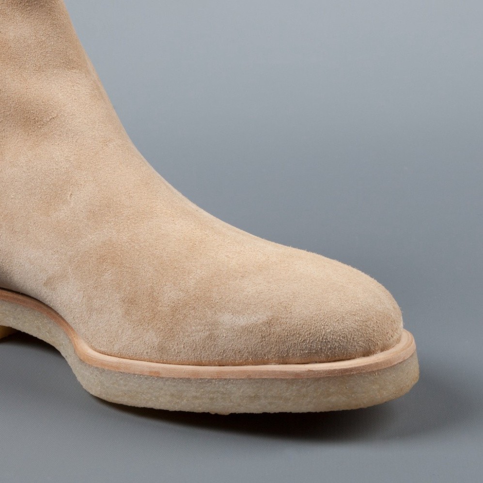 Giày Chelsea boots thời trang nam màu tan chất liệu da lộn đế cao su đúc | BigBuy360 - bigbuy360.vn