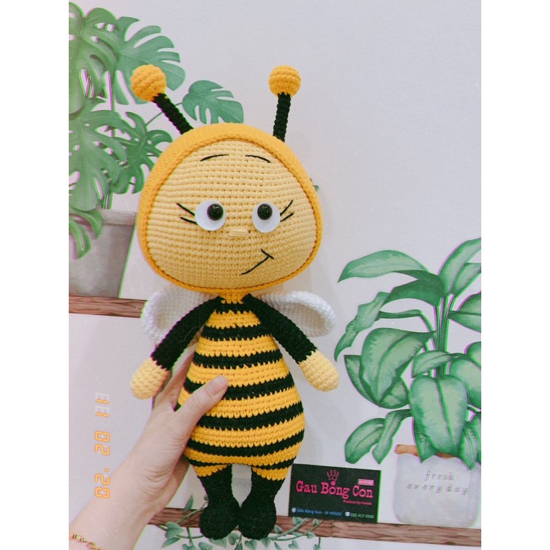 Bé ong vàng_ gấu bông len handmade