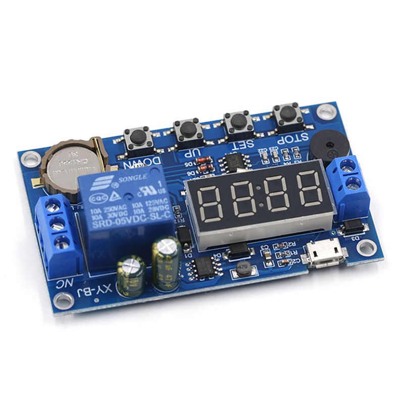 Mô Đun Rơ Le Điều Khiển Thời Gian Thực Kỹ Thuật Số DC 5V 12V 24V 48V 60V