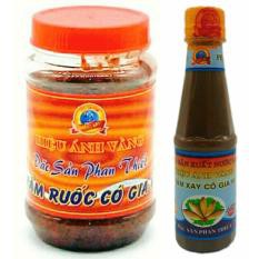 Bộ 01 Hũ Mắm Ruốc Xào Me 200g + 1 Chai Mắm Nêm Pha Sẵn 250g