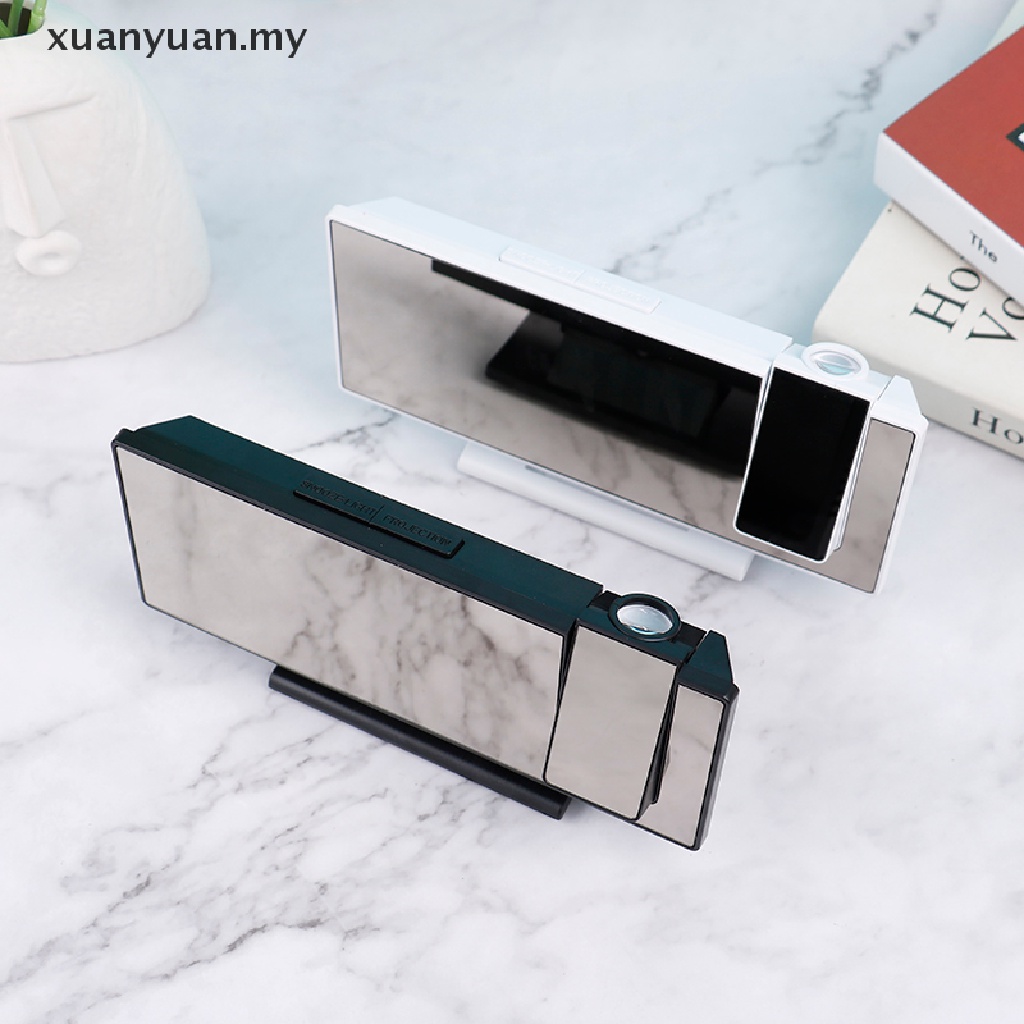 Xuan Đồng Hồ Báo Thức Kỹ Thuật Số Có Đèn LED Mặt Gương Thời Gian Bàn Nhà