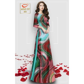 vải áo dài màu chuyển sắc