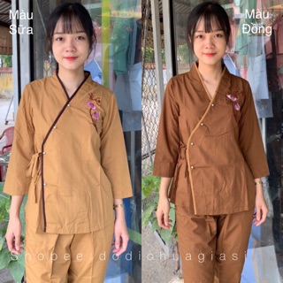 Đồ Lam Đi Chùa # Xéo Nơ Viền