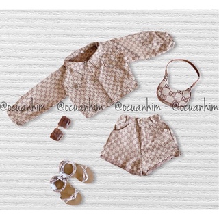 set khoác gucci +quần bé gái