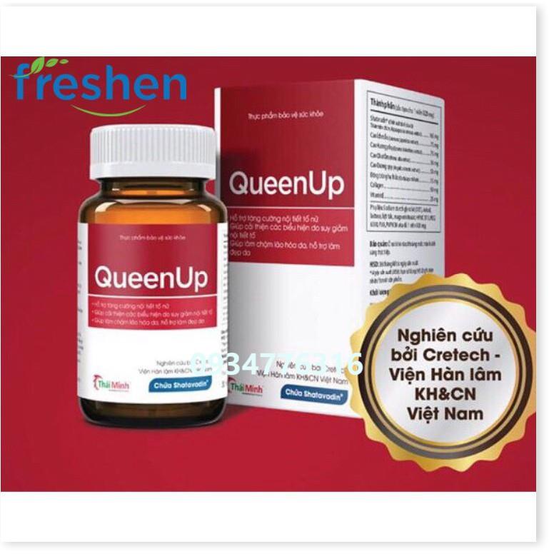 ✅ QueenUp- Hỗ Trợ Tăng Cường Nội Tiết Tố Nữ, Chống Lão Hóa Hộp 30 Viên