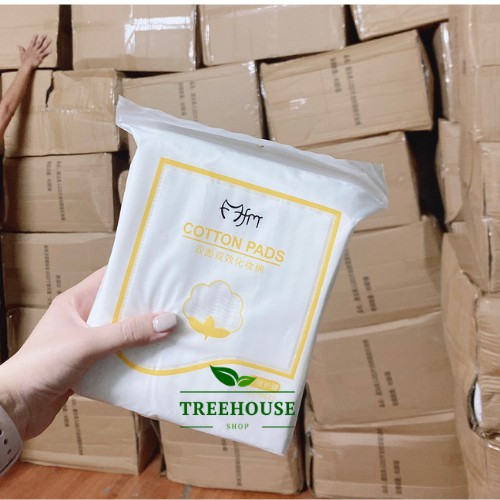 Bông tẩy trang cotton pads 3 lớp túi zip 222 miếng - Bông Lameila 222 miếng mẫu mới túi rút tẩy trang da mặt