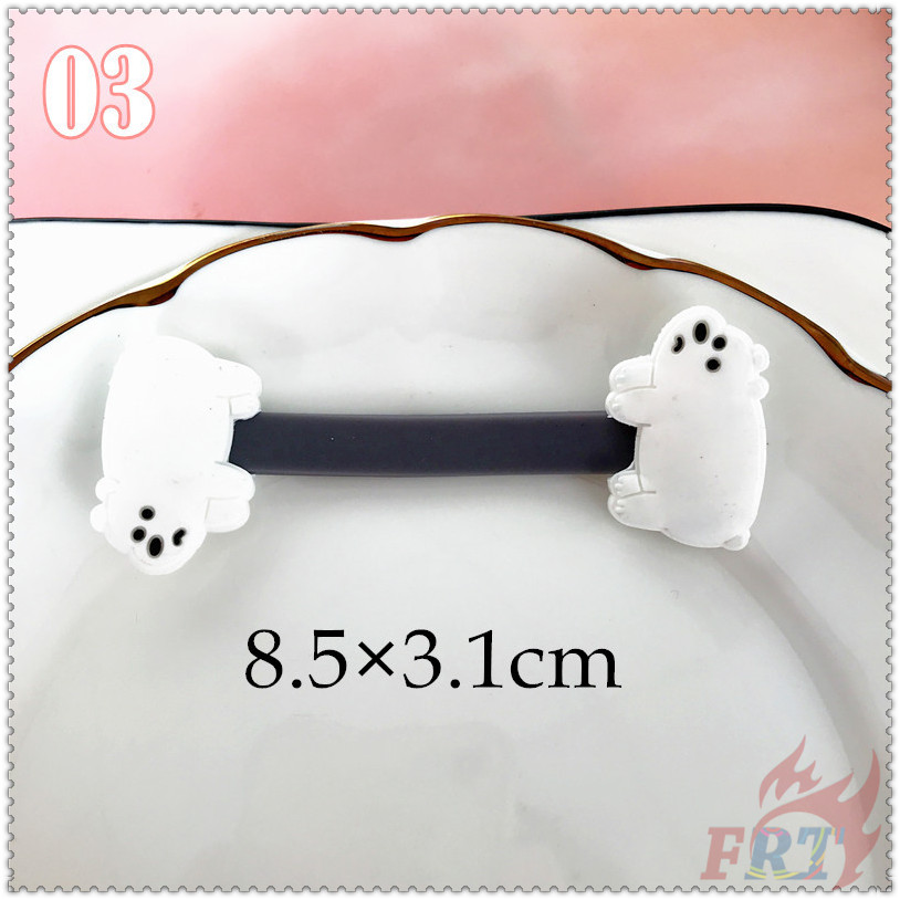 ◐ Dây Quấn Cáp Hình Gấu Đáng Yêu ◑ 1 Kẹp Giữ Dây Cáp Tai Nghe Gọn Gàng Bằng Silicon Hình Gấu Trúc/Gấu Băng Hoạt Hình