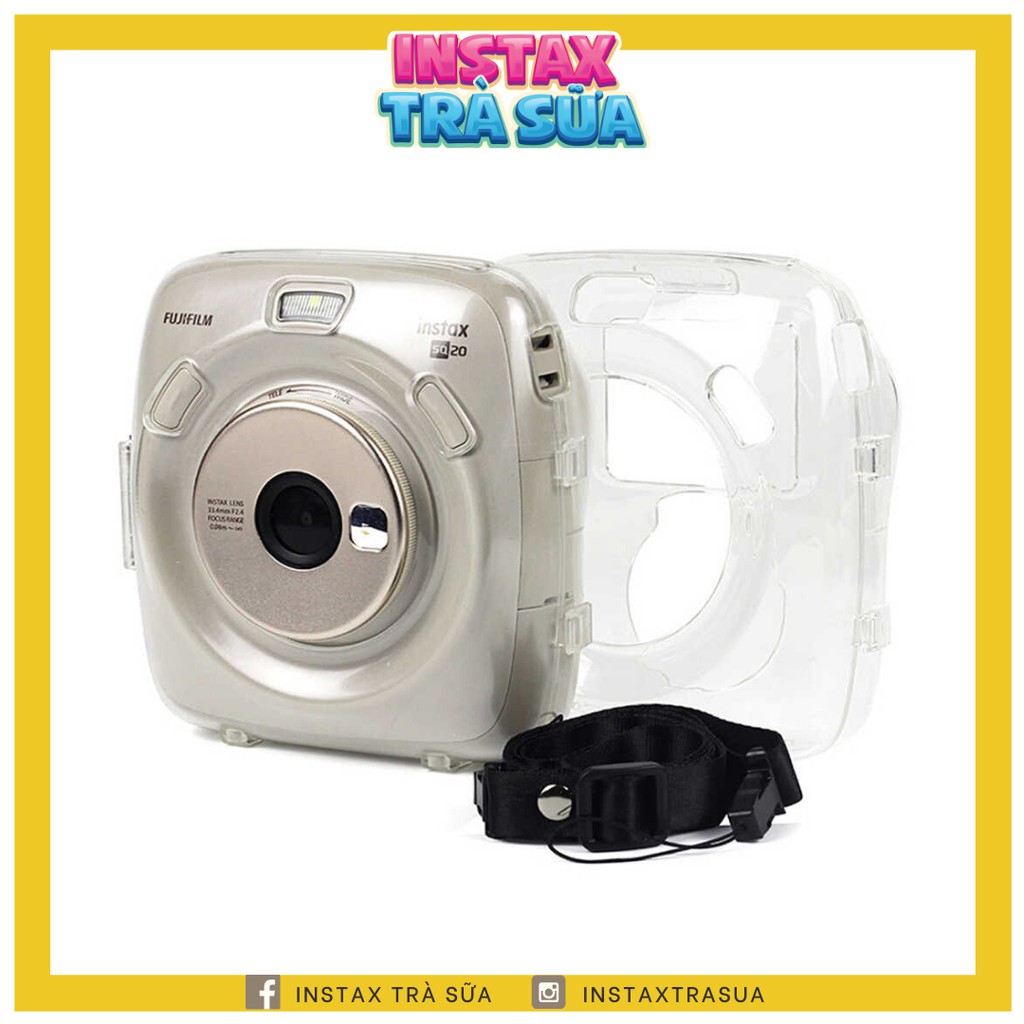 [Mã SKAMCLU9 giảm 10% đơn 100K] BAO TRONG MÁY CHỤP ẢNH LẤY LIỀN INSTAX SQUARE SQ20 - Kèm dây đeo