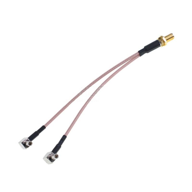 Cáp Nối Dài Ăng Ten WiFi Chuyển Đổi Từ Đầu Cắm SMA-Female Sang Hai TS9 10 15 20 30 40 50cm