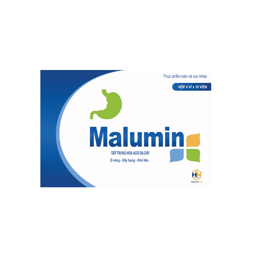 Viên Uống Malumin - Thực Phẩm Chức Năng Trung Hòa Axit Dạ Dày - TRƯỜNG THỌ PHARMA - MS07