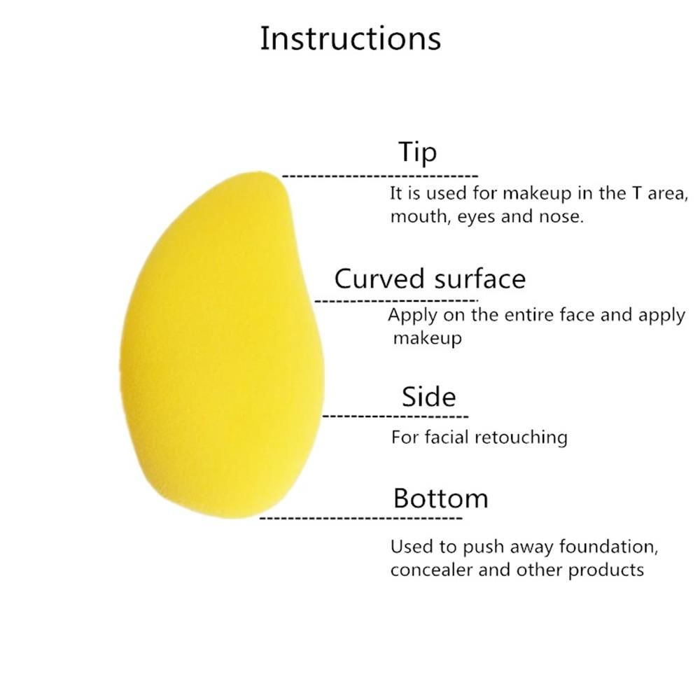 Mút Trang Điểm Hình Quả Trứng/ Quả Xoài Mềm Mại Có Thể Sử Dụng Ướt Và Khô Tiện Dụng Cho Nữ