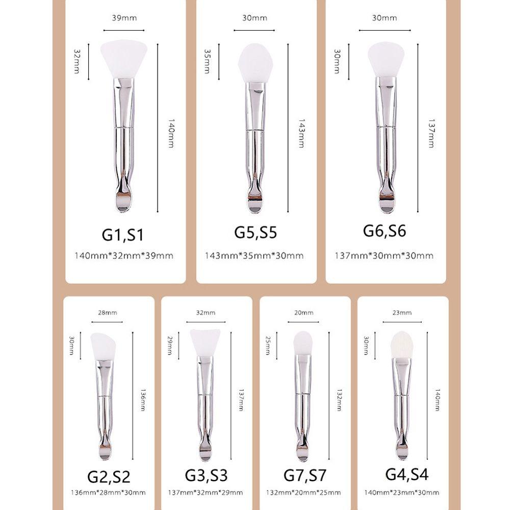 OCEANMAP Cọ Trang Điểm Hai Đầu Bằng Silicone Mềm Kèm Muỗng Chăm Sóc Da Mặt