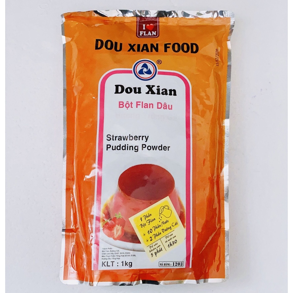Bột pudding dâu Duo Xian 1kg