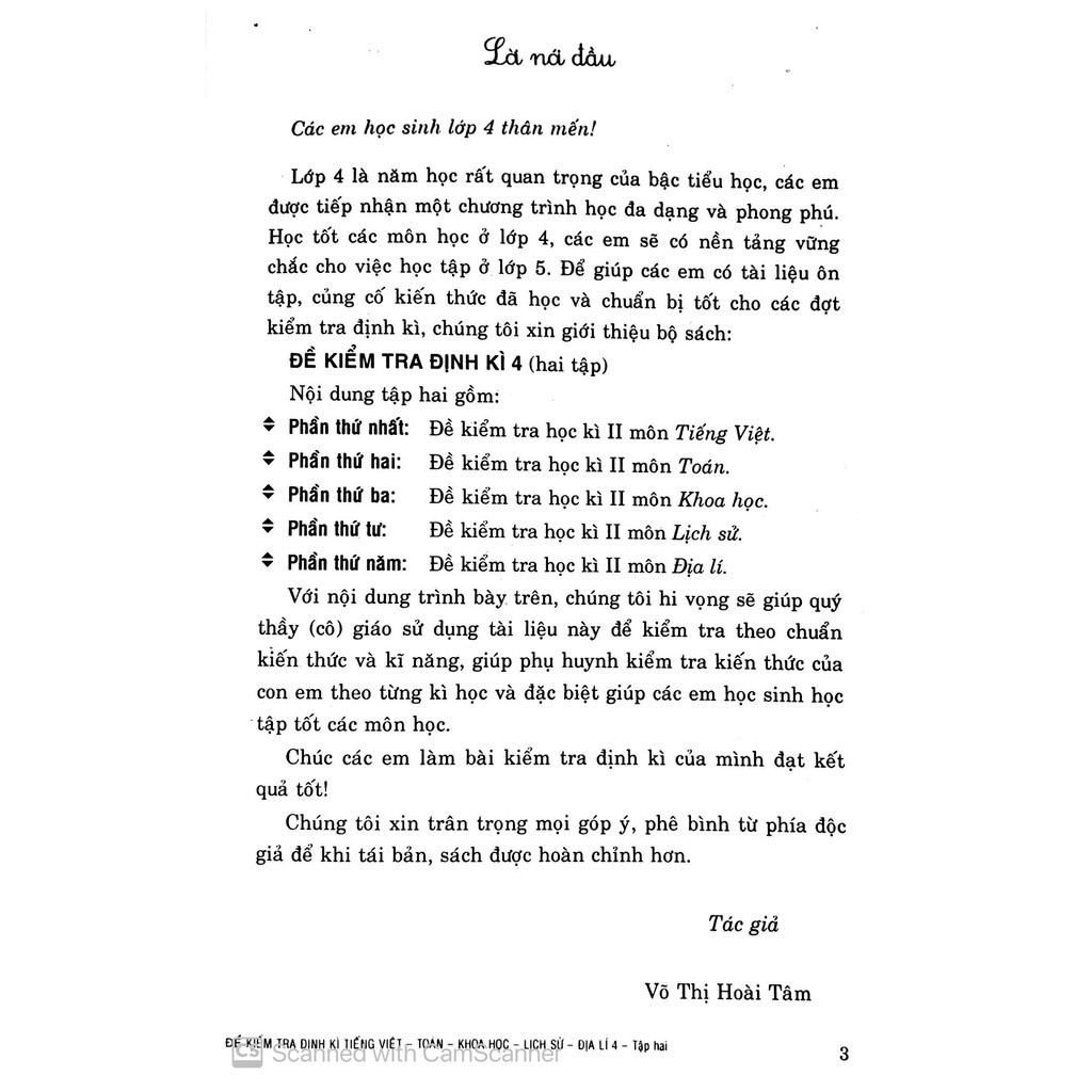 Sách - Đề kiểm tra định kì tiếng việt - toán, khoa học, lịch sử và địa lí 4 tập 2