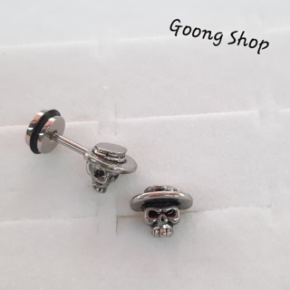 Khuyên tai chrome heart hình đầu lâu, khuyên y tế